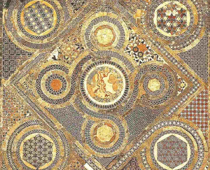 Photograph of Cosmati pavement at Westminster Abbey