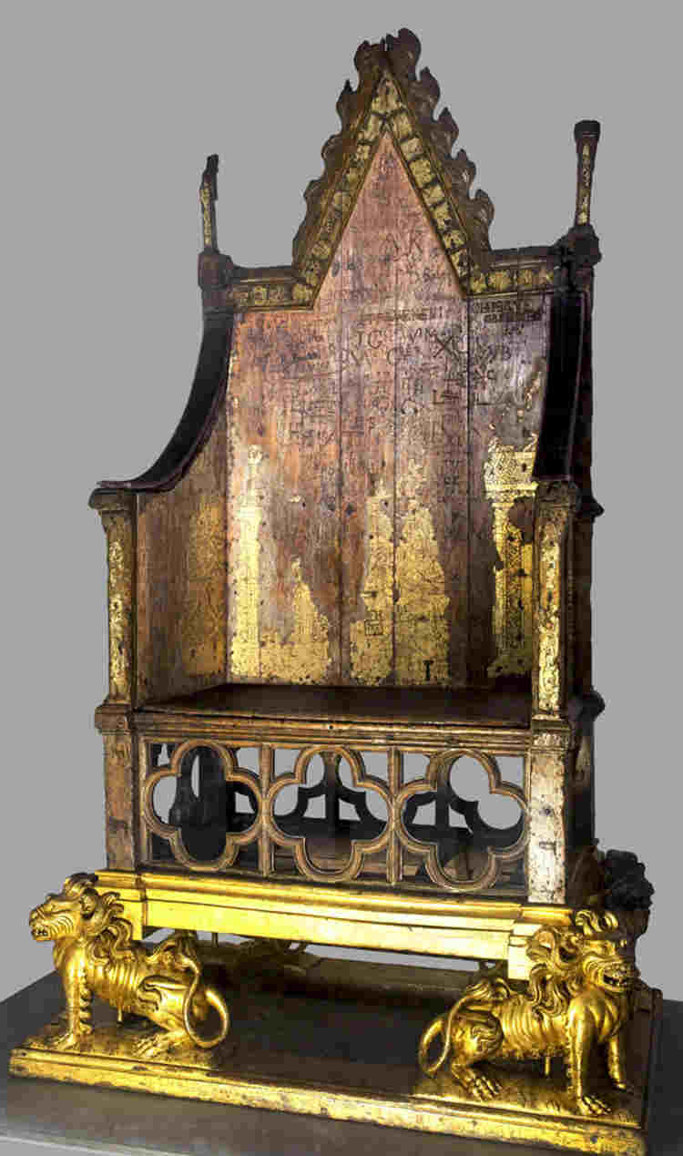 Coronation Chair without the Stone of Scone