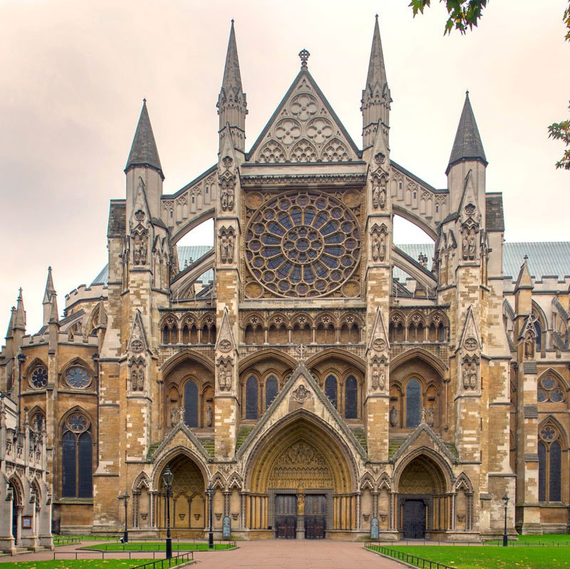 Photograph of the north side of Westminster Abbey