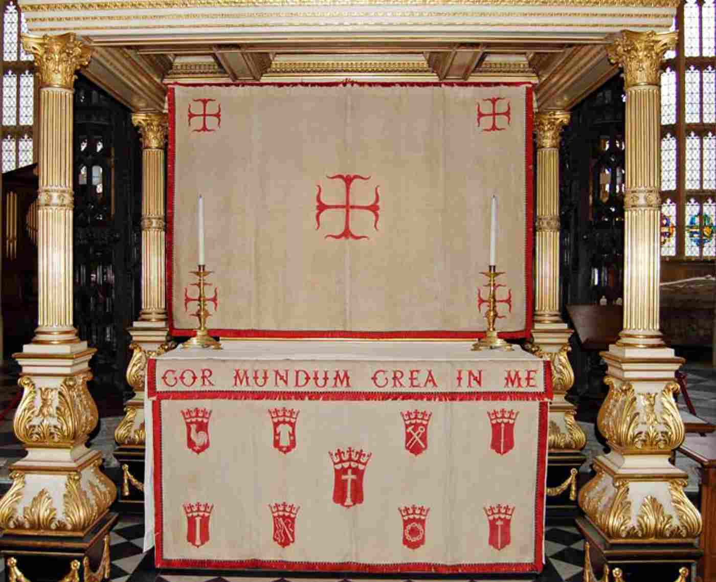 Lenten frontal on the Lady Chapel altar, Westminster Abbey