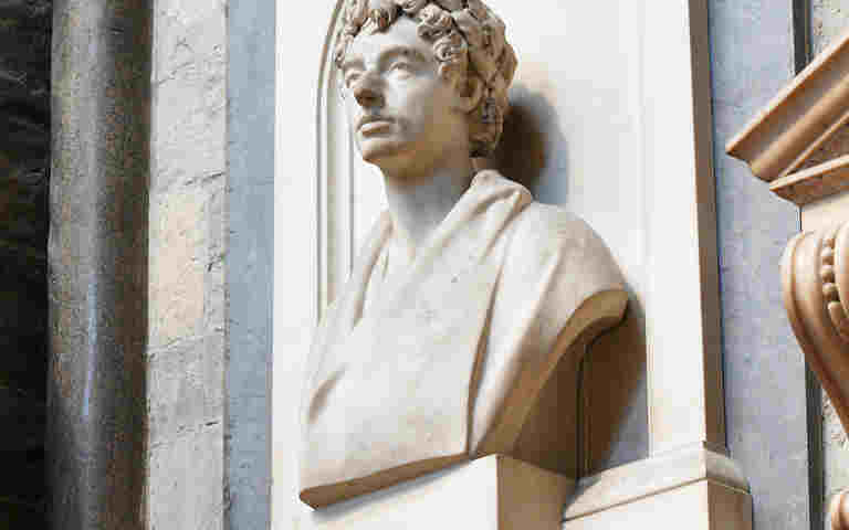 Photograph of Robert Southey memorial in Westminster Abbey