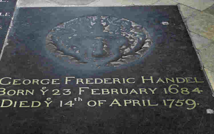 Gravestone of Handel