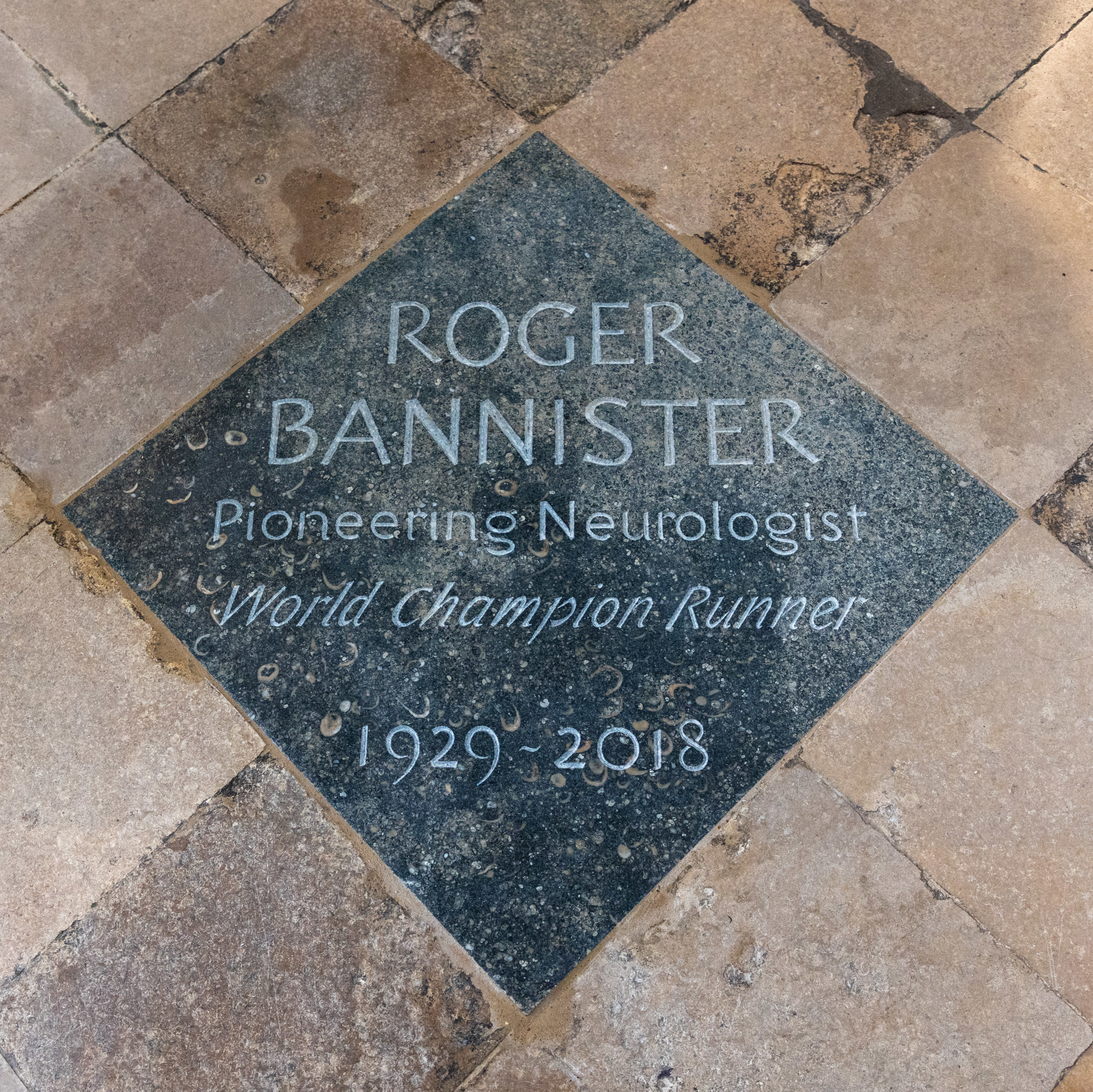 Sir Roger Bannister honoured with new memorial stone