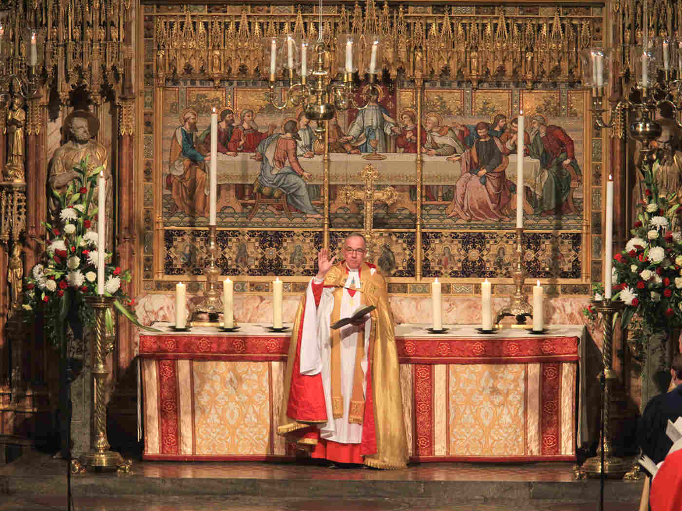 The Dean pronounces The Blessing