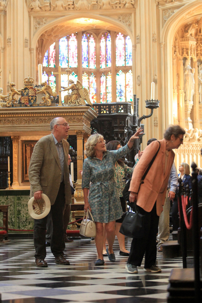 Members of the Westminster Abbey Association tour the Lady Chapel