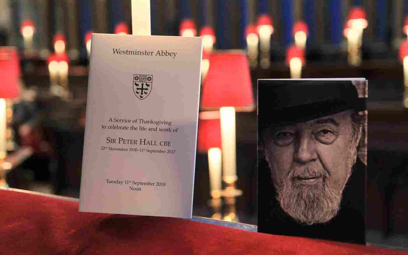Westminster Abbey celebrates the life of Sir Peter Hall