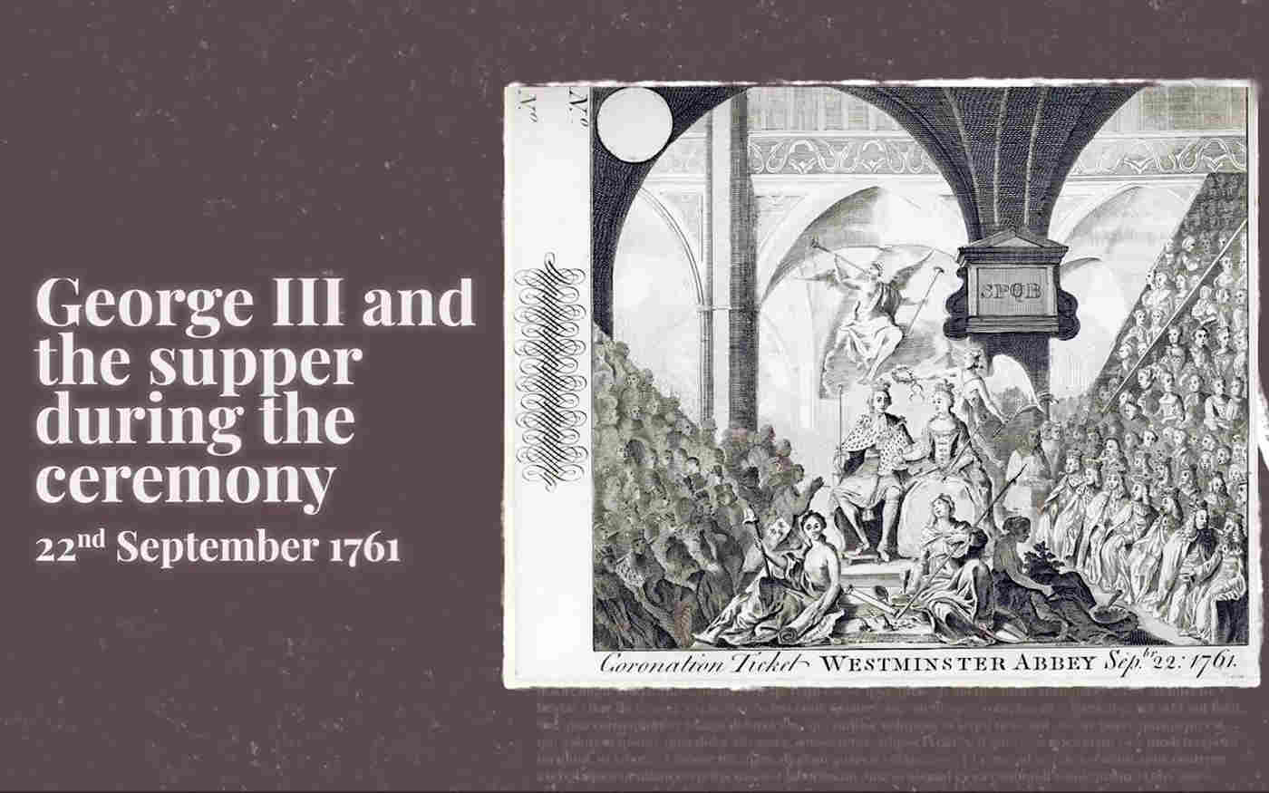 About George III's Coronation