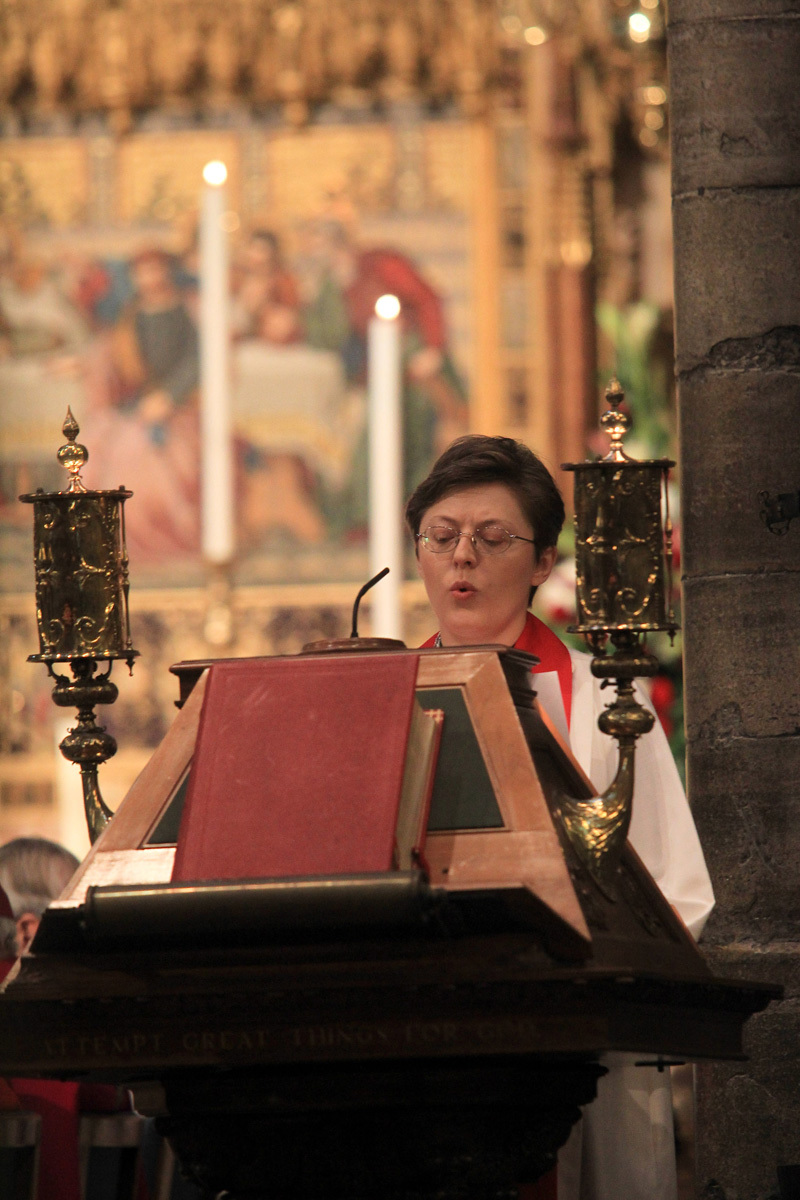 The Reverend Eliza Zikmane, pastor, the United Kingdom Lativan Lutheran Church and St Anne's Lutheran Church, London, reads St John 17: 20-26