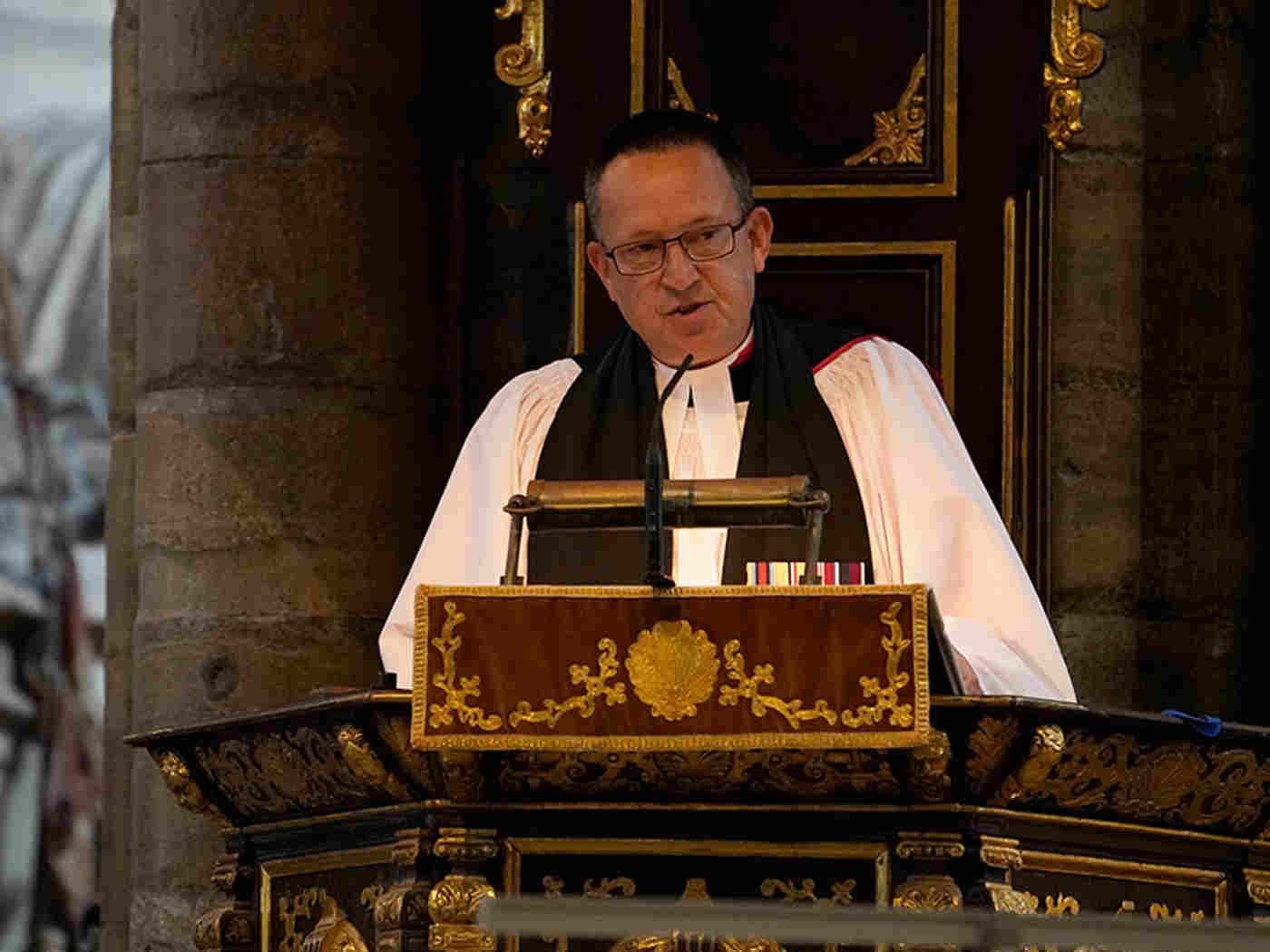 The Venerable (Air Vice-Marshal) John Ellis gives the Address