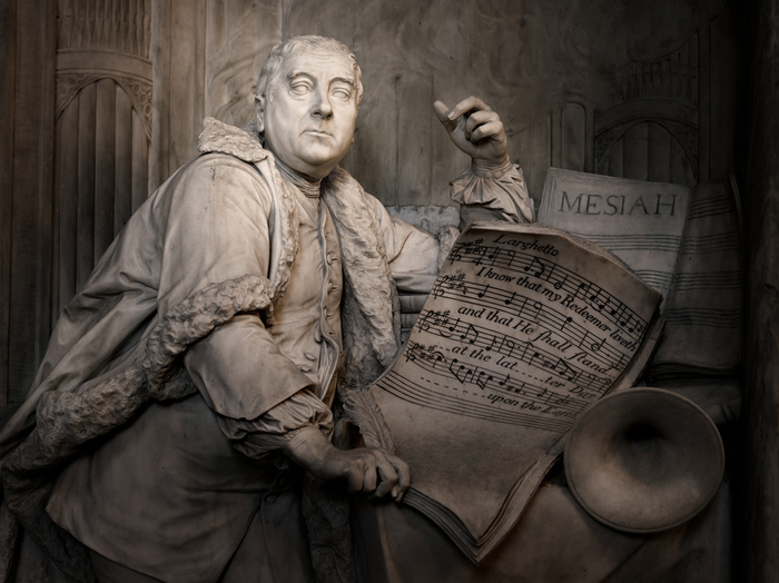 Handel's Messiah Statue at Westminster Abbey