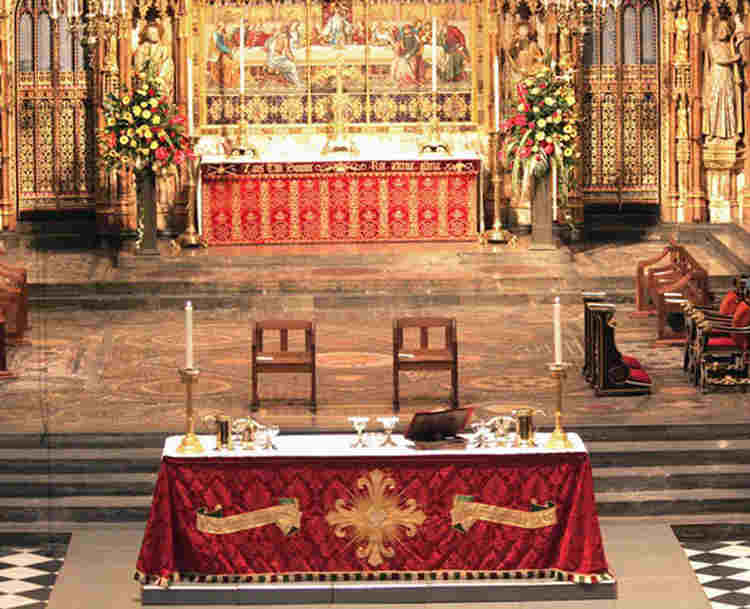 High altar at Westminster Abbey - copyright Dean and Chapter of Westminster