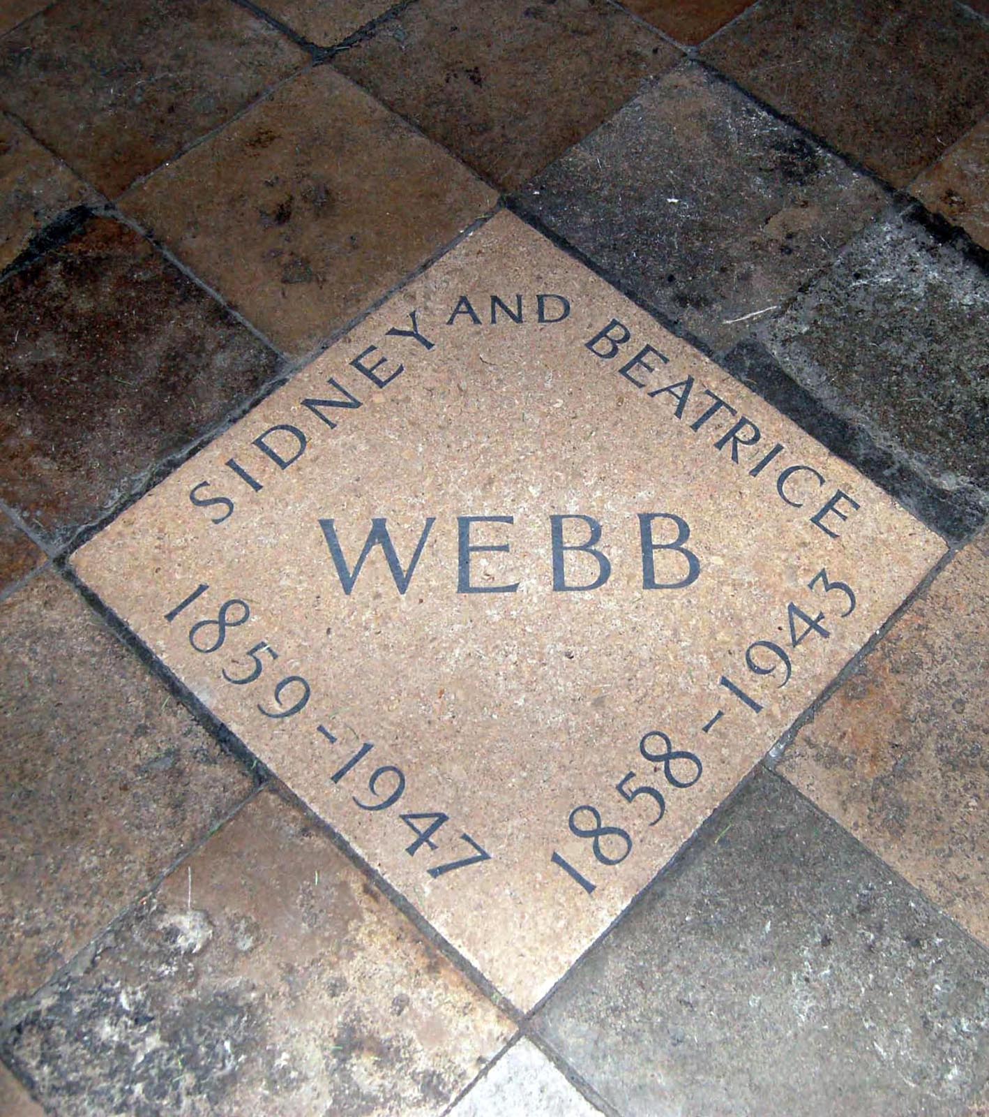 Beatrice and Sidney Webb Westminster Abbey