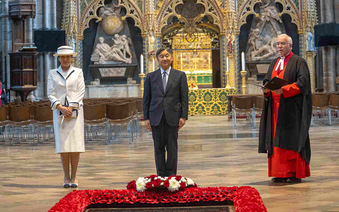 Their Majesties The Emperor and Empress of Japan visited Westminster Abbey
