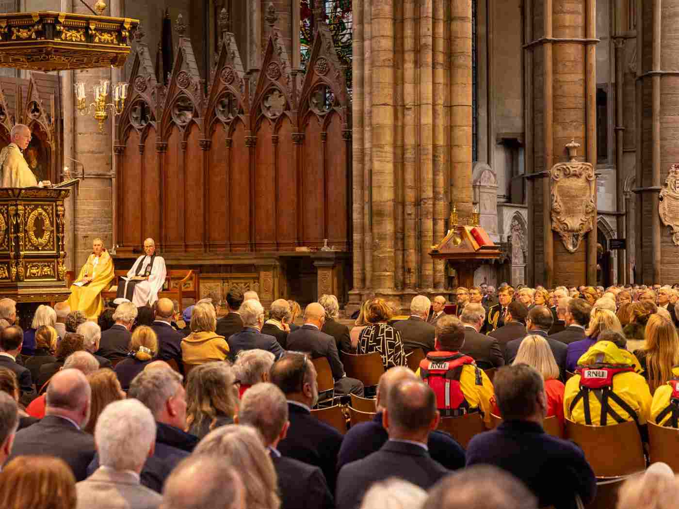The Archbishop of Canterbury at the Great Pulpit in Westminster Abbey