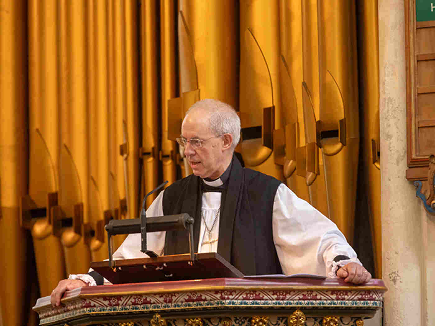 The Archbishop of Canterbury gives the Address