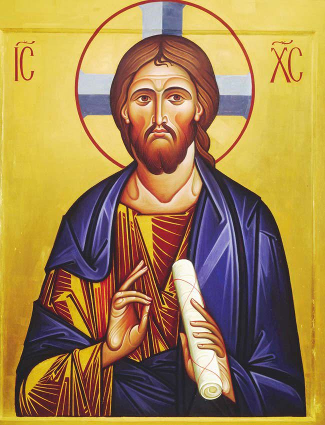 Icon painting of Jesus Christ