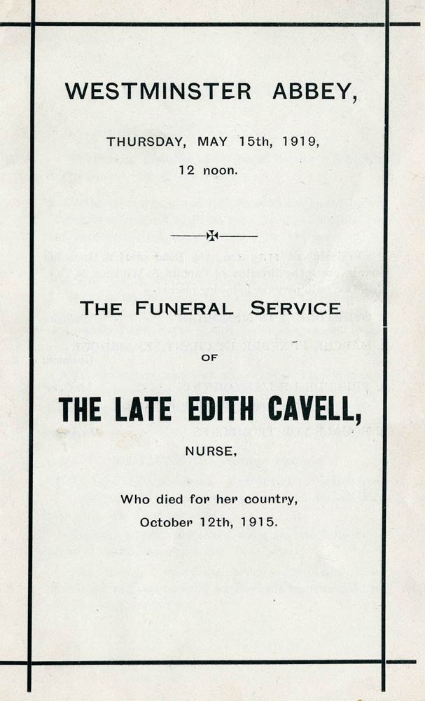 Edith Cavell | Westminster Abbey