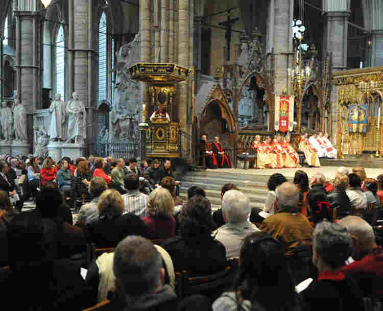 Service at Westminster Abbey - copyright Dean and Chapter of Westminster