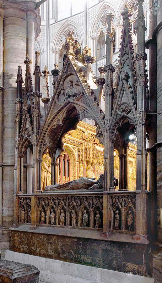 Elaborately-carved tomb of Edmund